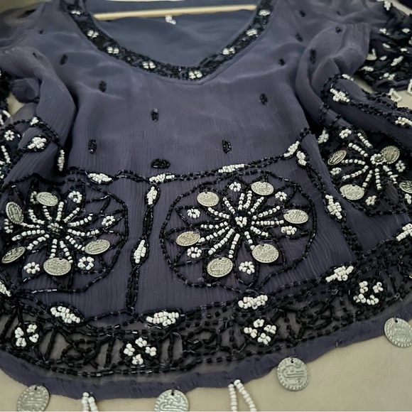 Free People elegant embroidered top - Picture 8 of 15